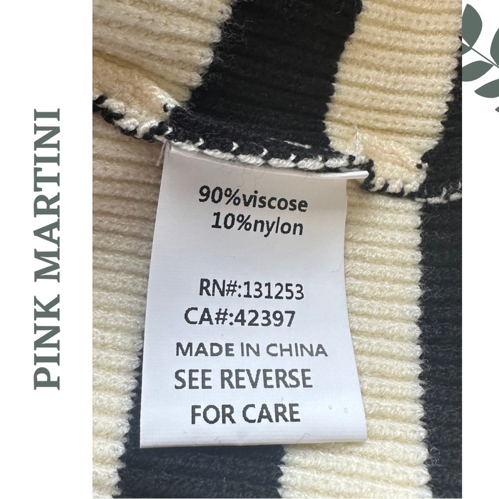 Pink Martini Breton Stripe Button Shoulder Sweater XL - Picture 8 of 9